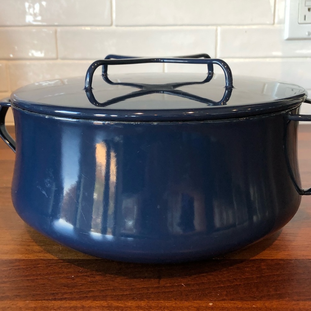 Blue Dansk Kobenstyle 3qt Pot/Dutch Oven